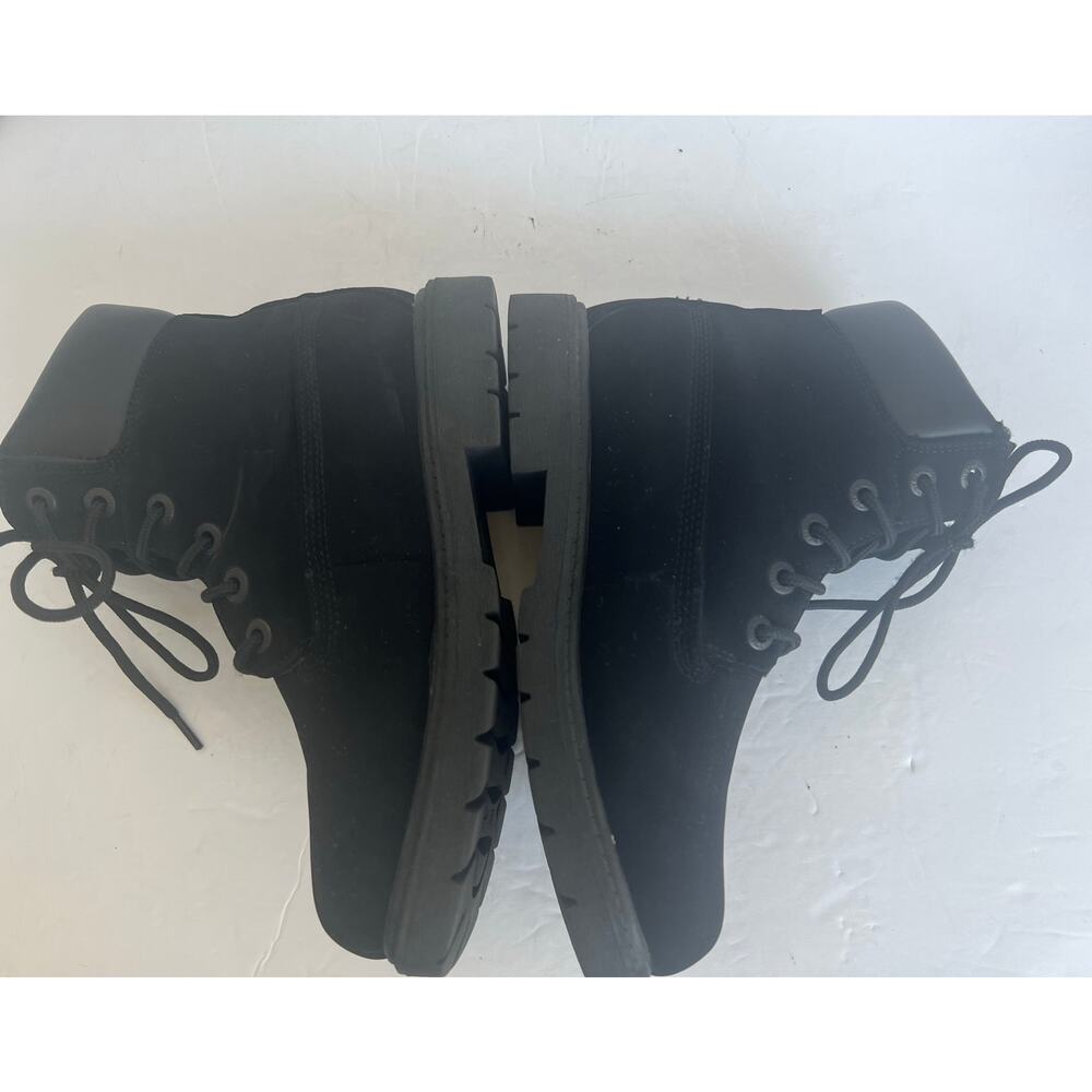 LUGZ Women's Black Convoy 6-Inch Lace‎ Up Round Toe Lug Sole Ankle Boots Sz 7.5 - Picture 4 of 10